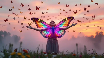 Dream About a Colorful Butterfly