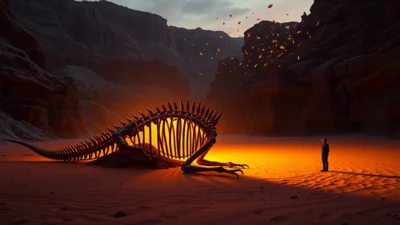 Dream About a Dinosaur Skeleton