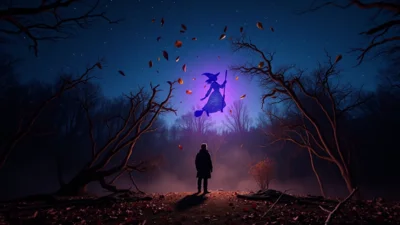 Dream about a flying witch