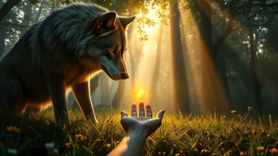 Dream About a Friendly Wolf