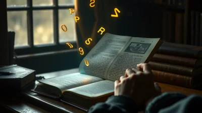 Dream about reading a book