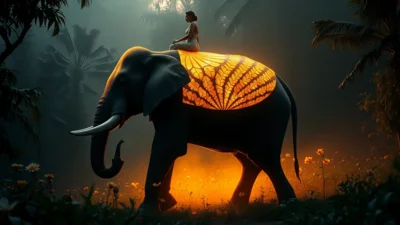 Dream about riding elephant